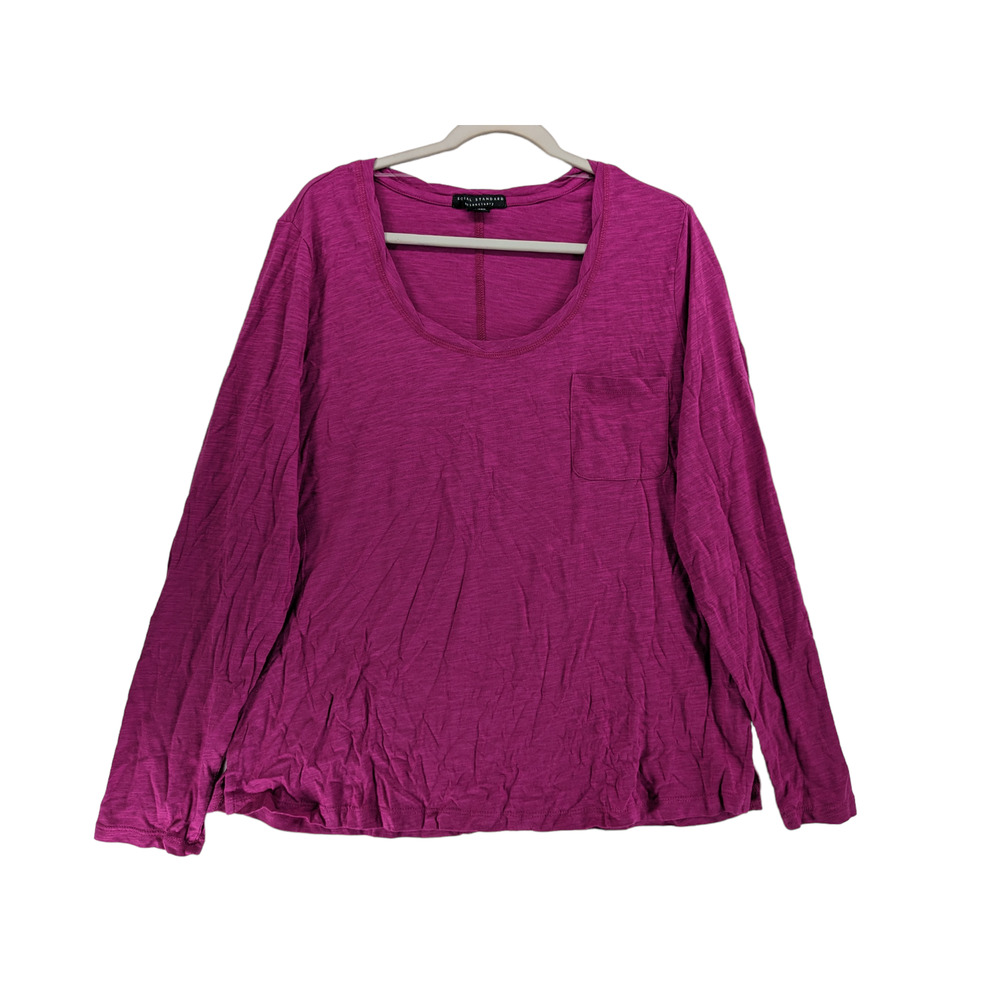 Social Standard by Sanctuary Dylan‎ Scoop Tee XXL Pink Flowy Relaxed Tshirt Work